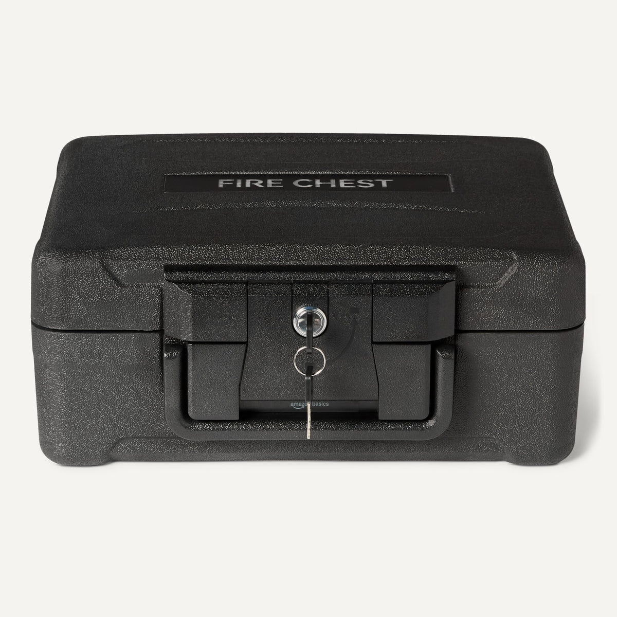 Fire-Resistant Waterproof Fire Chest with Mechanical Key, 0.22 cu. ft, Black K46247