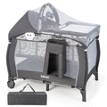 4 in 1 Pack and Play with Bassinet, Changing Table, Storage Basket B114202