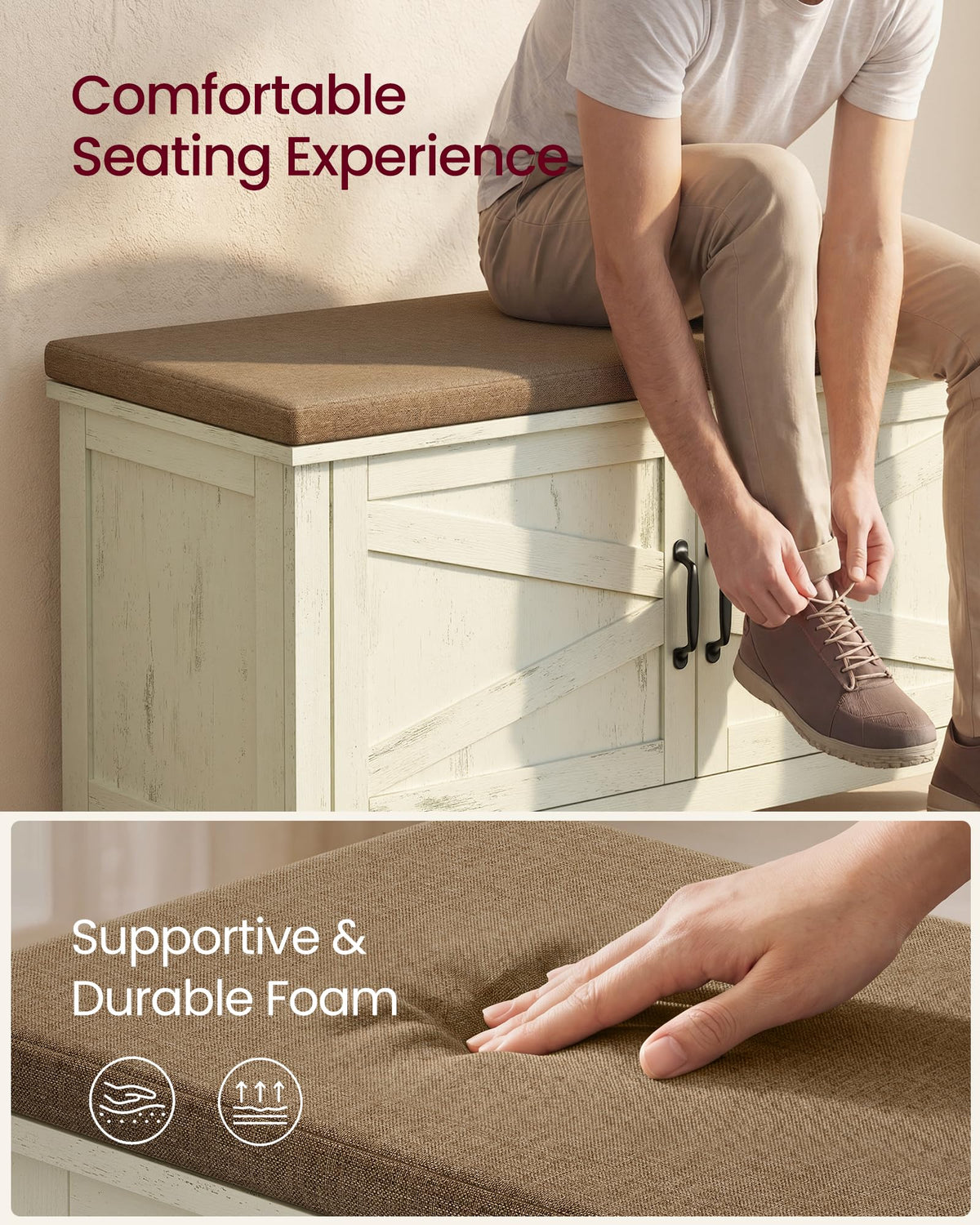 Shoe Bench with Cushion R937