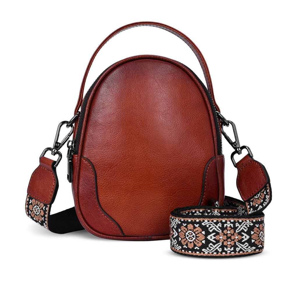 Small Leather Crossbody Bag Z4745