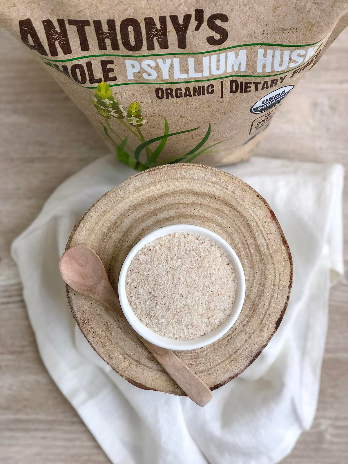 Organic Whole Psyllium Husks, 1.5 lb, Gluten Free Y1131